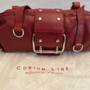 Red Corium Line Italian Leather Bag